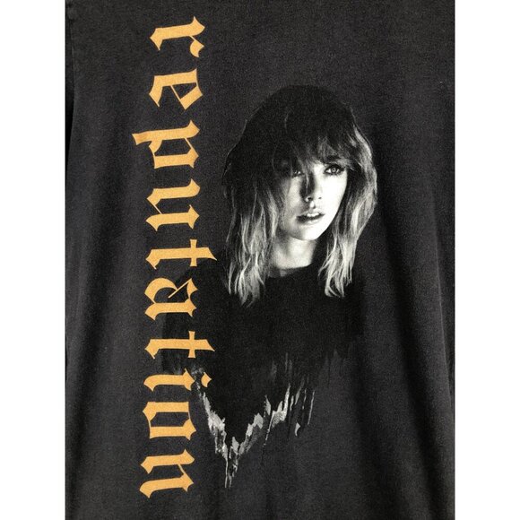 Taylor Swift Reputation Tour T-Shirt S Gray Bella+Canvas 100% Cotton Swiftie - Picture 3 of 8